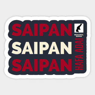 Beautiful Saipan: Saipan Island Hafa Adai - B002A Sticker